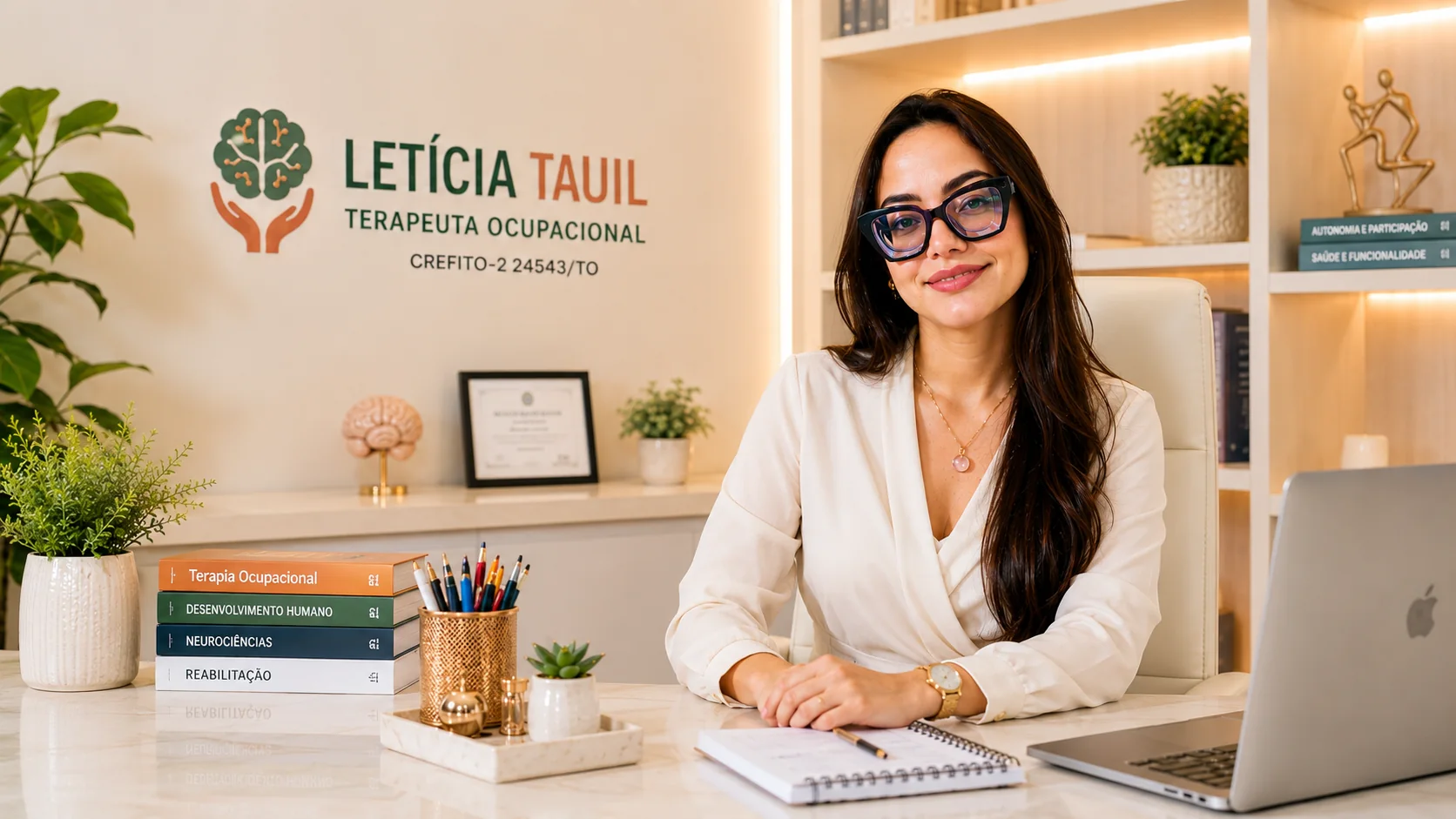 Letícia Tauil em consultório